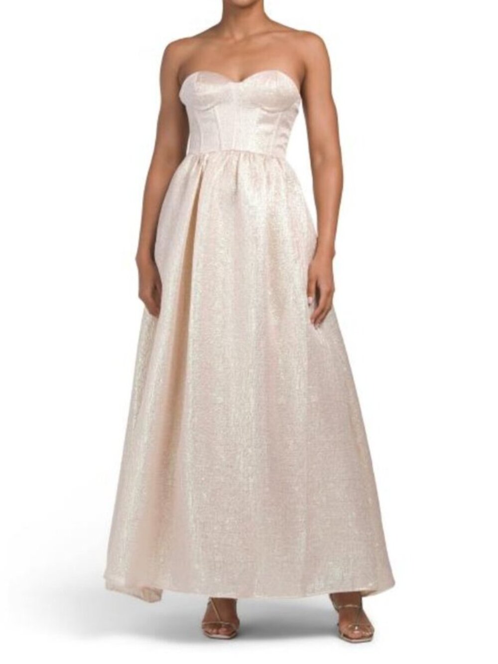 VIOLET WEEKEND Metallic Gown